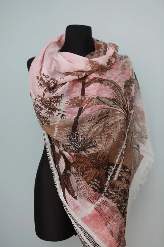 Inouitoosh cotton big shawl scarf