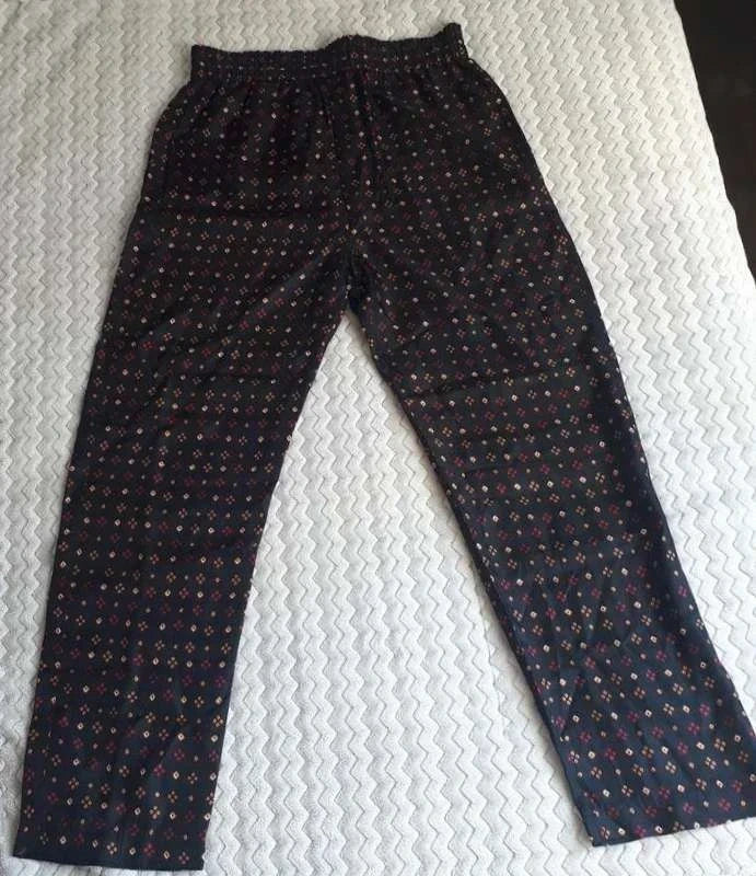 Isabel Marant black silk trousers