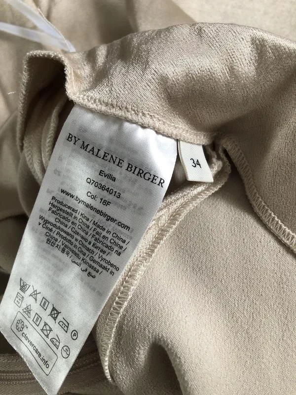 By Malene Birger gold viscose high-waisted trousers - view 6