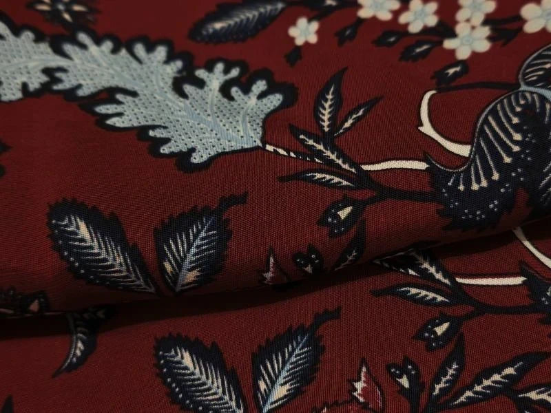 Diane von Furstenberg burgundy viscose silk trousers - view 4