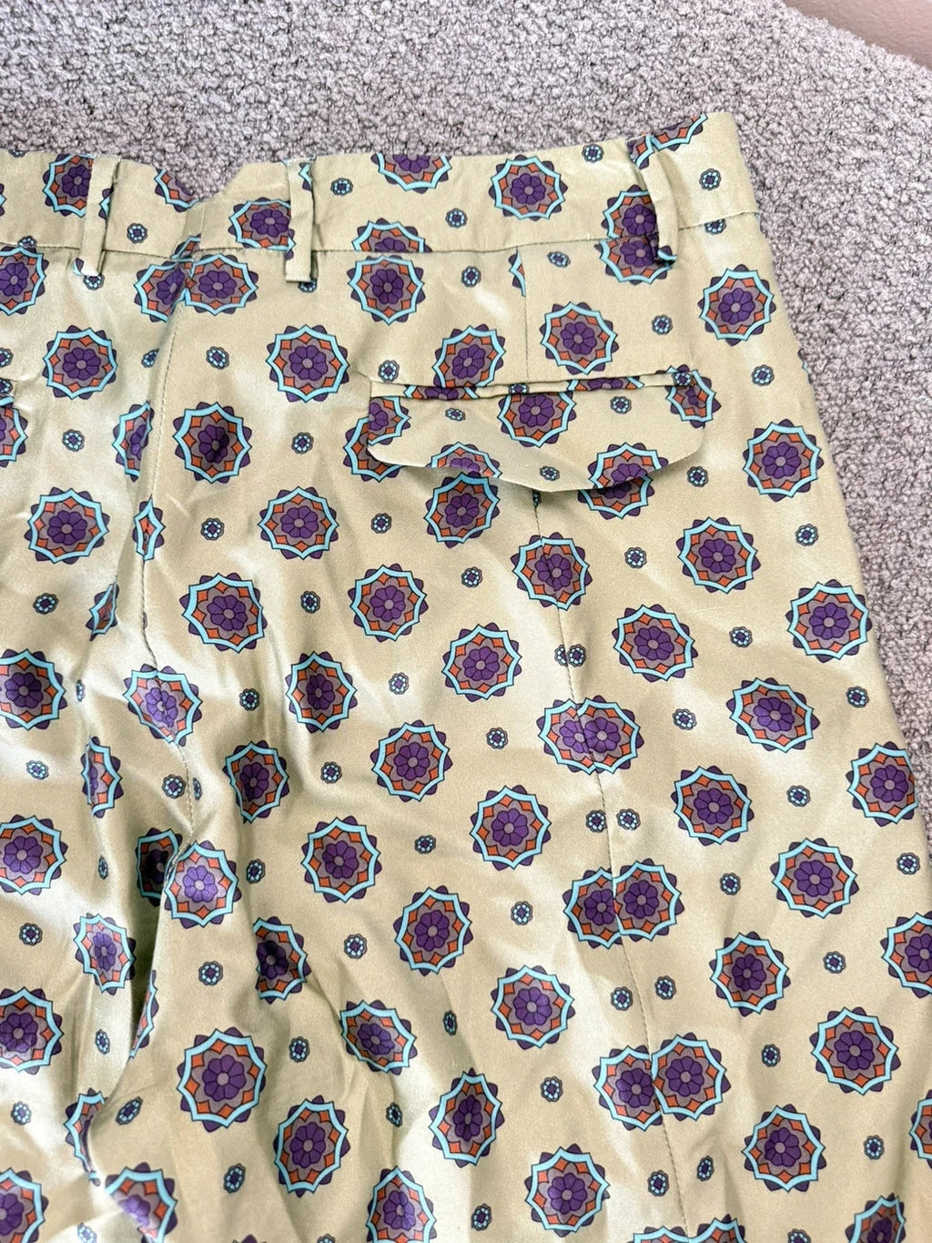 Alberto Biani green silk trousers - view 10