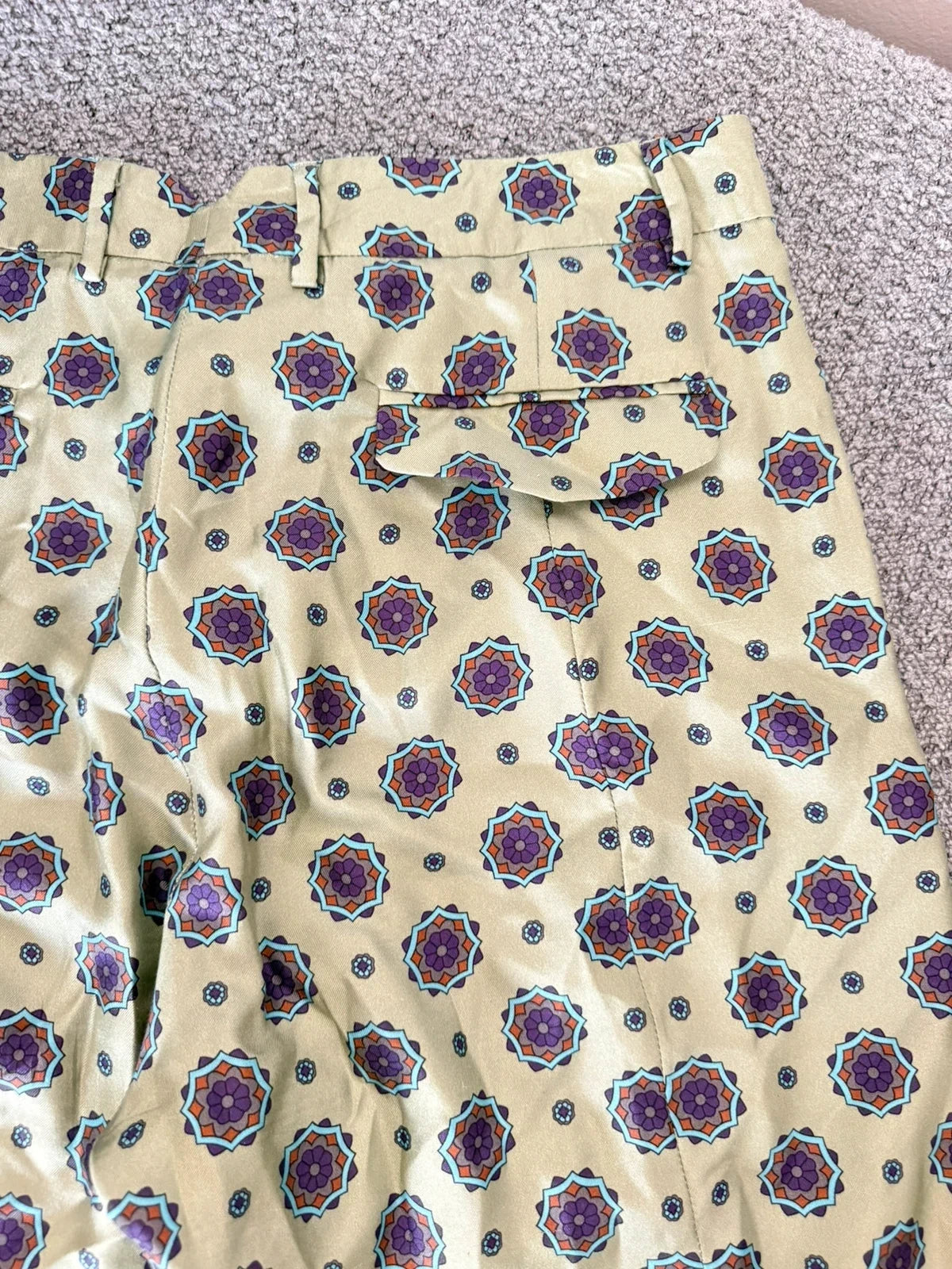 Alberto Biani green silk trousers - view 10