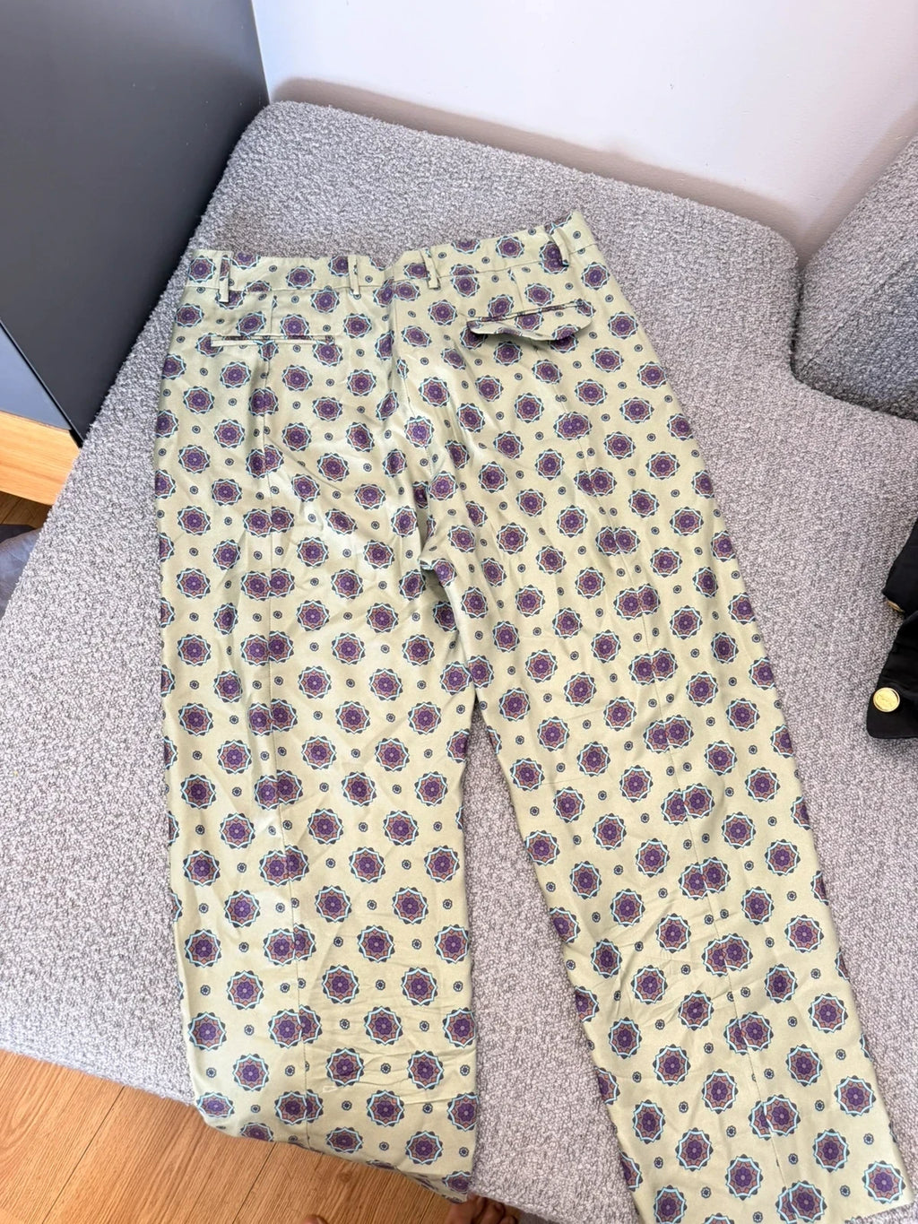 Alberto Biani green silk trousers - view 9