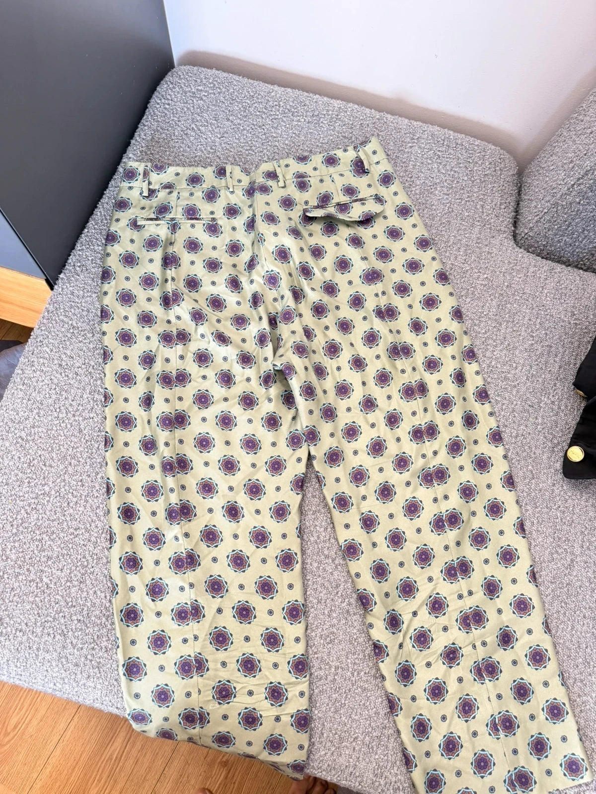 Alberto Biani green silk trousers - view 9
