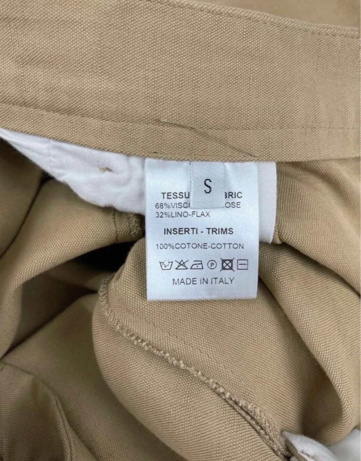 Roberto Collina mustard viscose linen wide-leg trousers - view 6