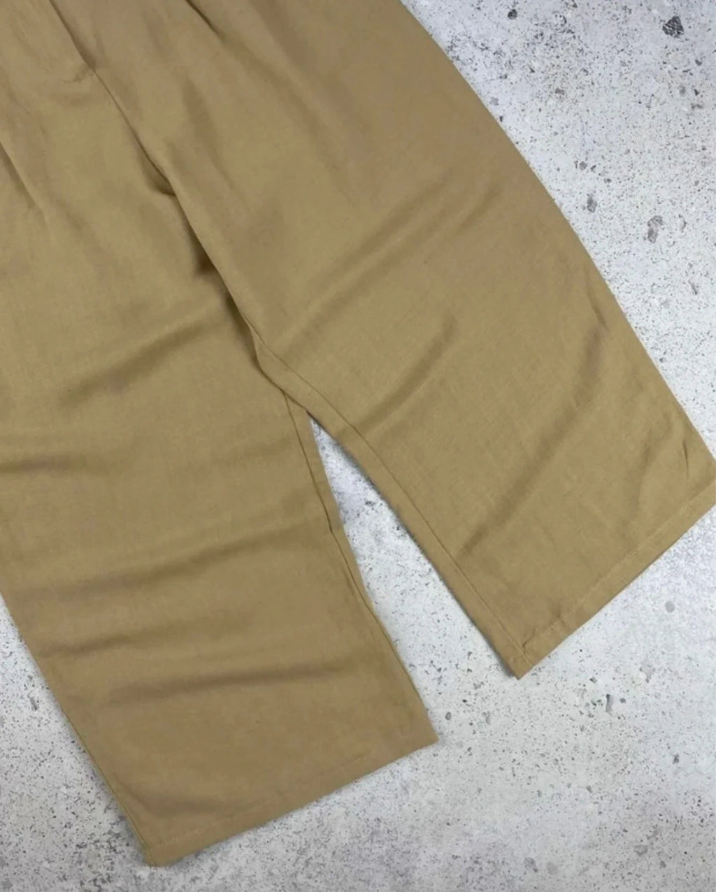 Roberto Collina mustard viscose linen wide-leg trousers - view 3