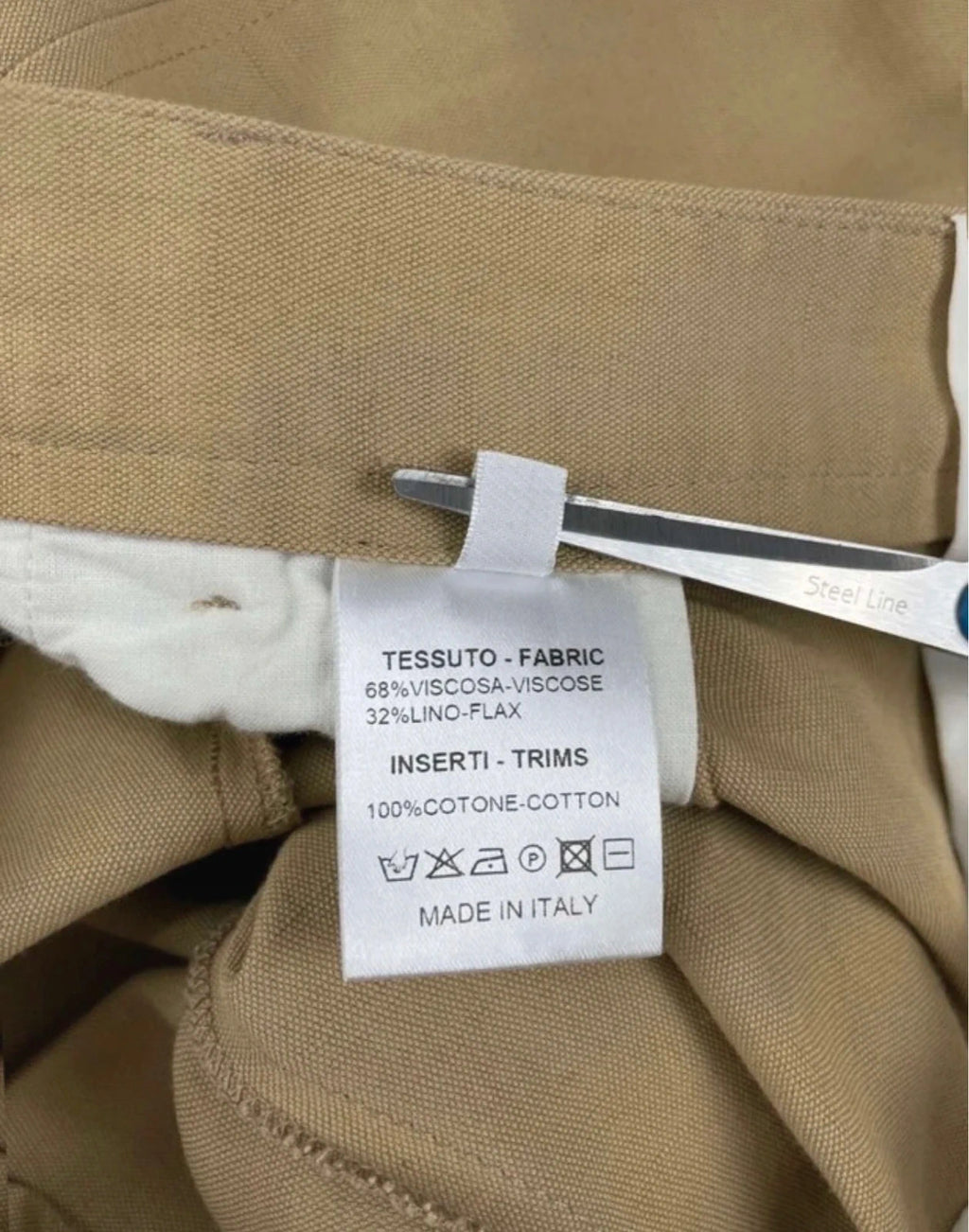 Roberto Collina mustard viscose linen wide-leg trousers - view 8