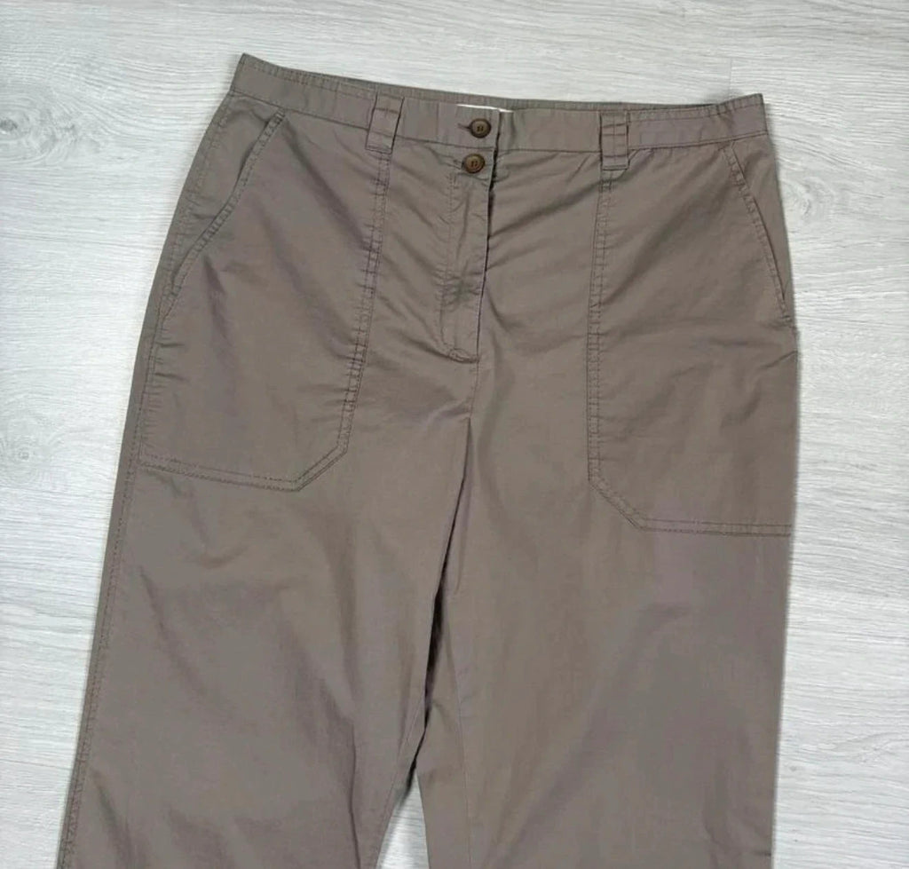 Dorothee Schumacher mocha cotton high-waisted trousers - view 2