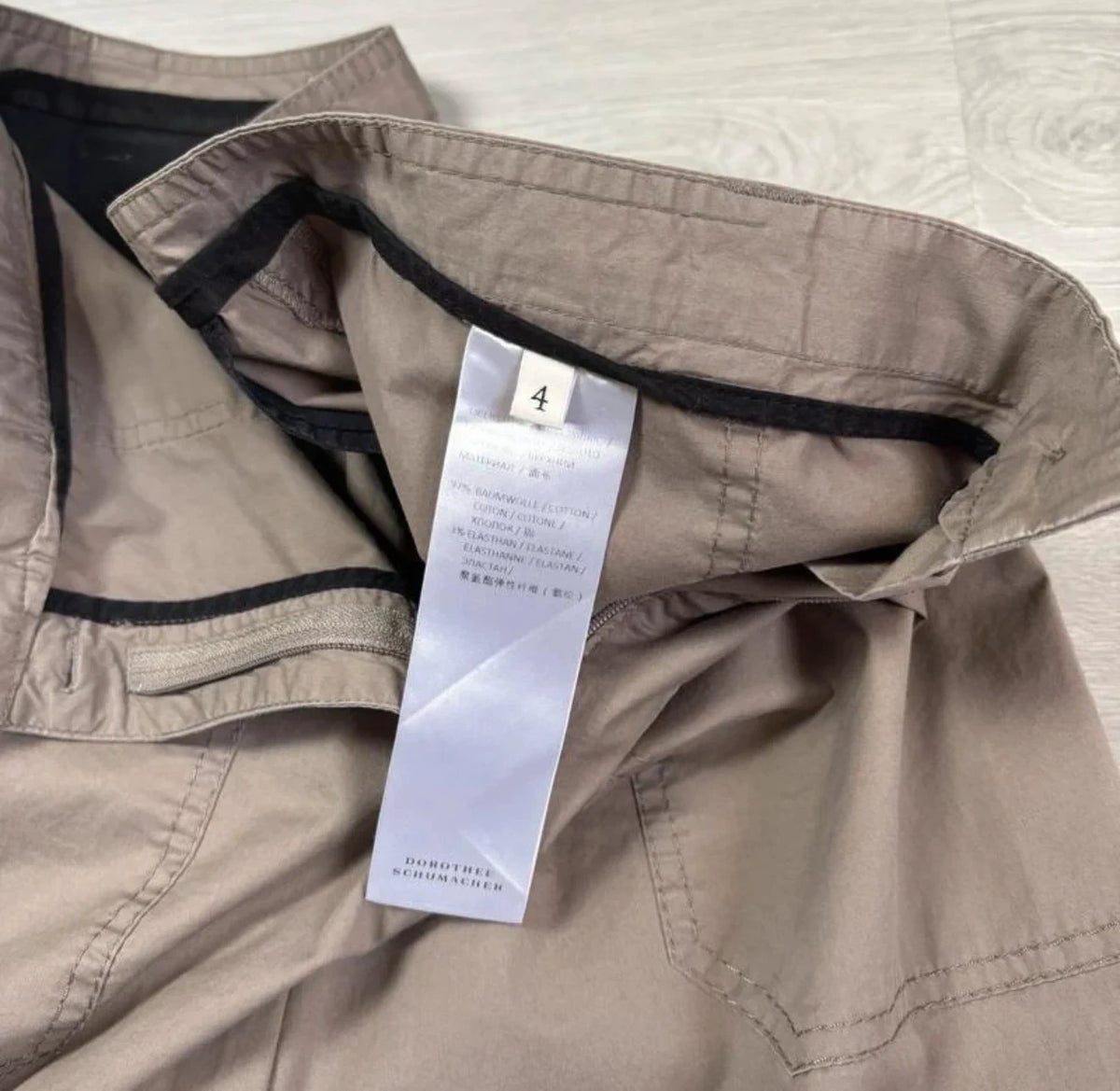 Dorothee Schumacher mocha cotton high-waisted trousers - view 5