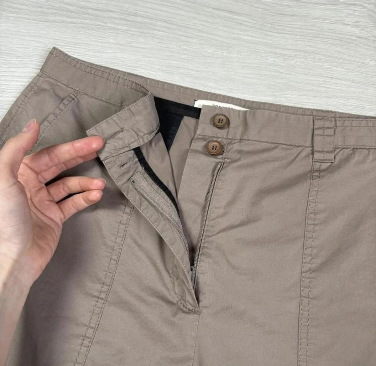 Dorothee Schumacher mocha cotton high-waisted trousers - view 3