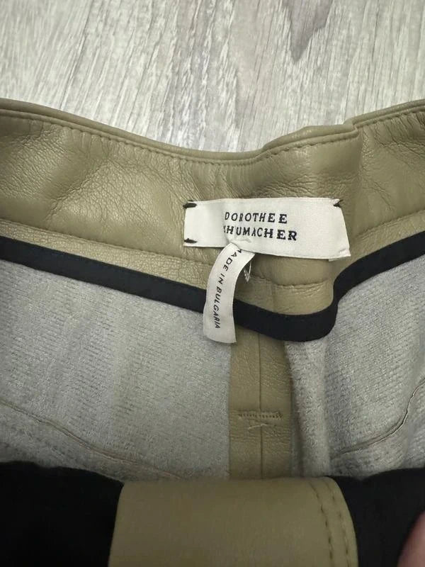 Dorothee Schumacher khaki leather trousers - view 4