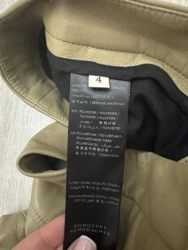 Dorothee Schumacher khaki leather trousers - view 5