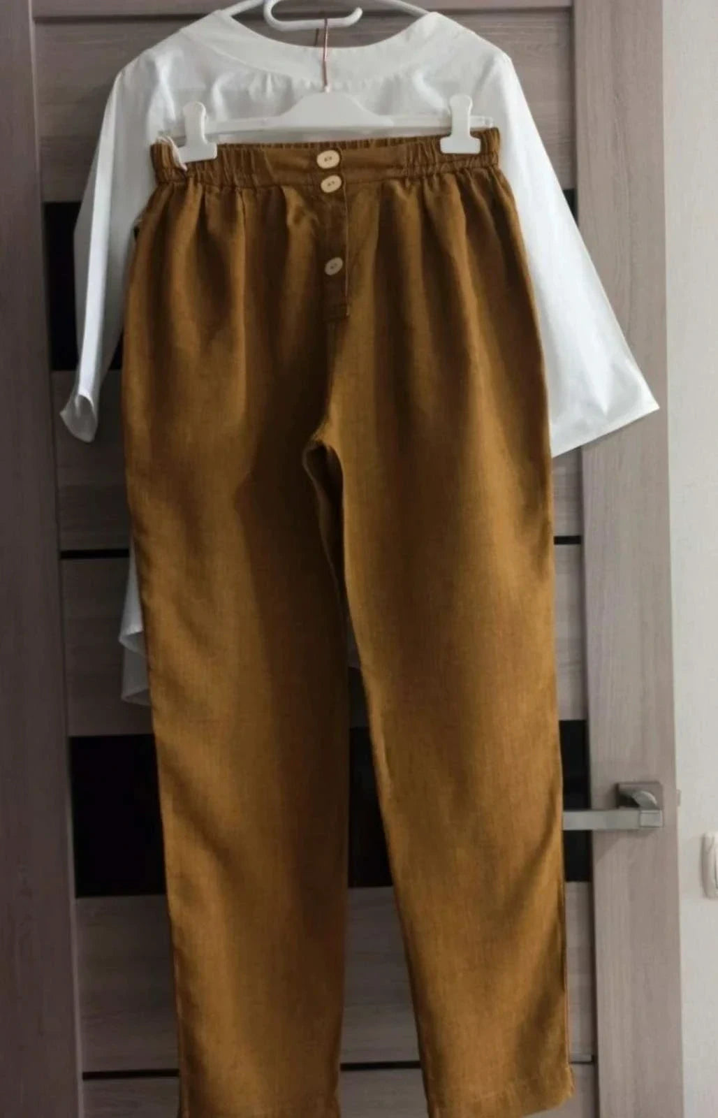 Forte Forte mustard linen viscose trousers
