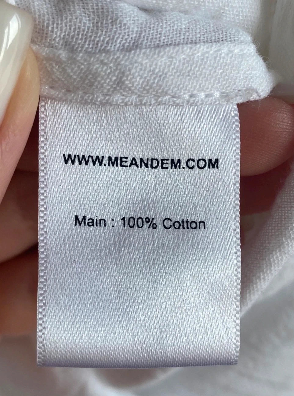 ME+EM white cotton wrap trousers - view 3