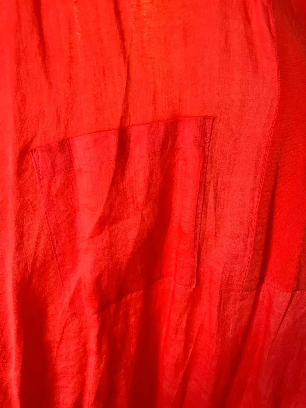 Gerard Darel red ramie silk blouse size XL - view 4