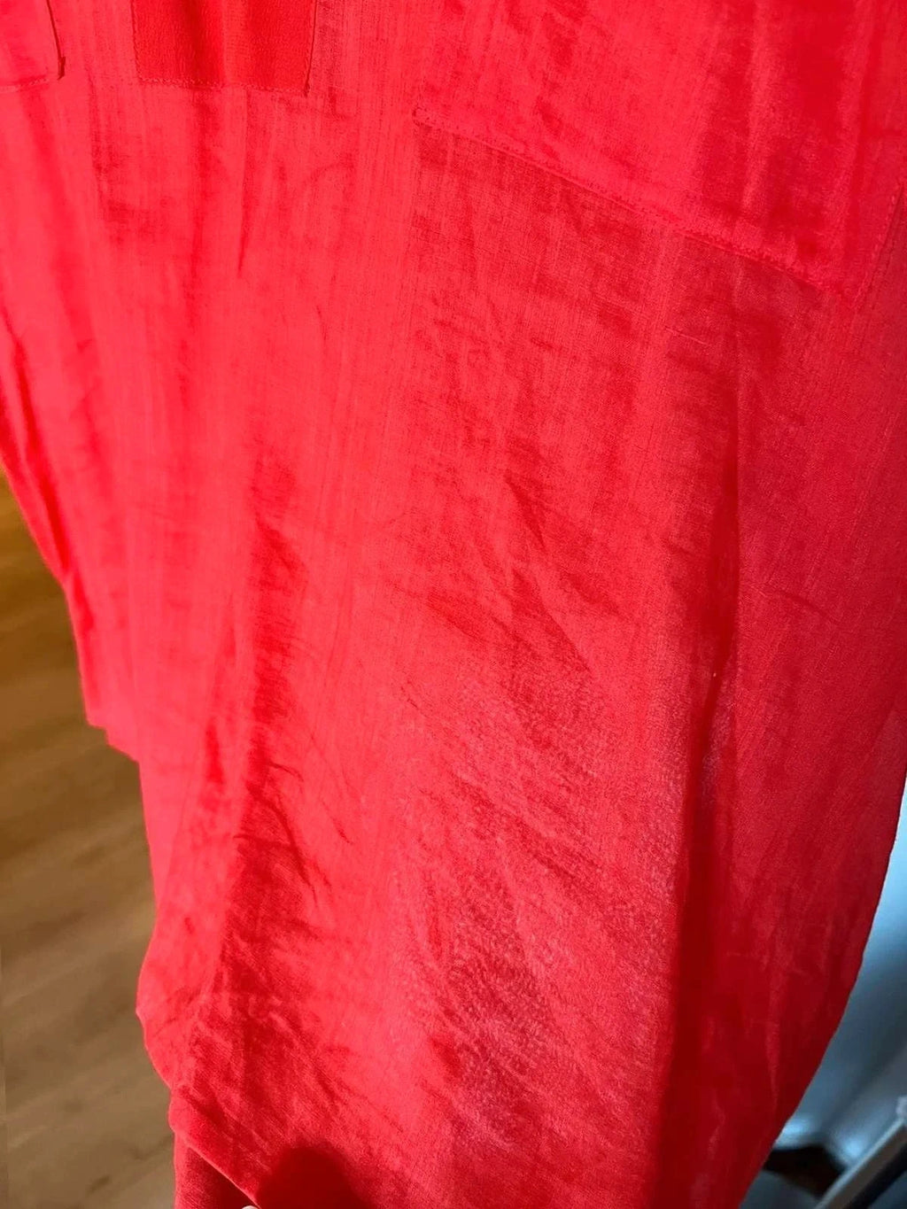 Gerard Darel red ramie silk blouse size XL - view 6