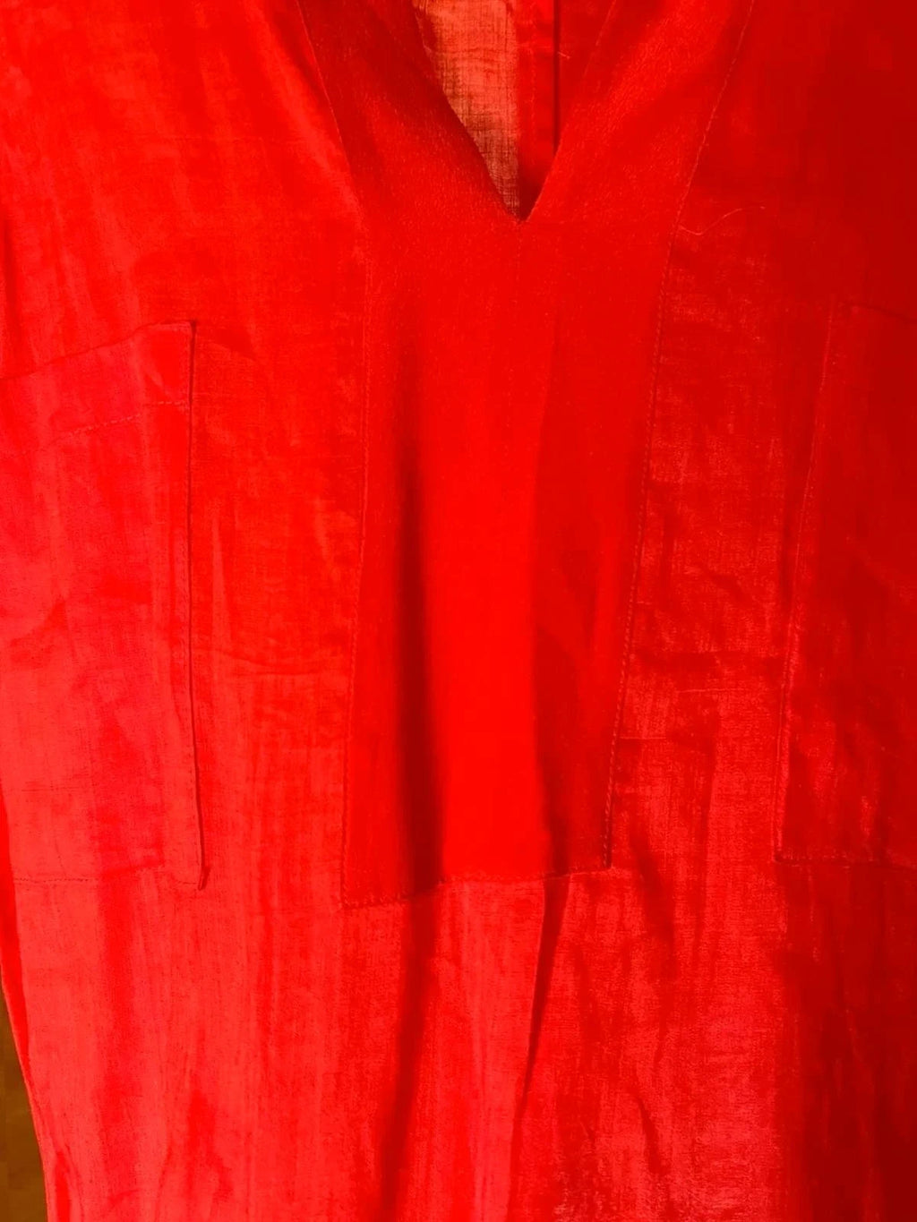 Gerard Darel red ramie silk blouse size XL - view 5
