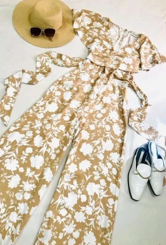 Ganni white viscose jumpsuit - view 2