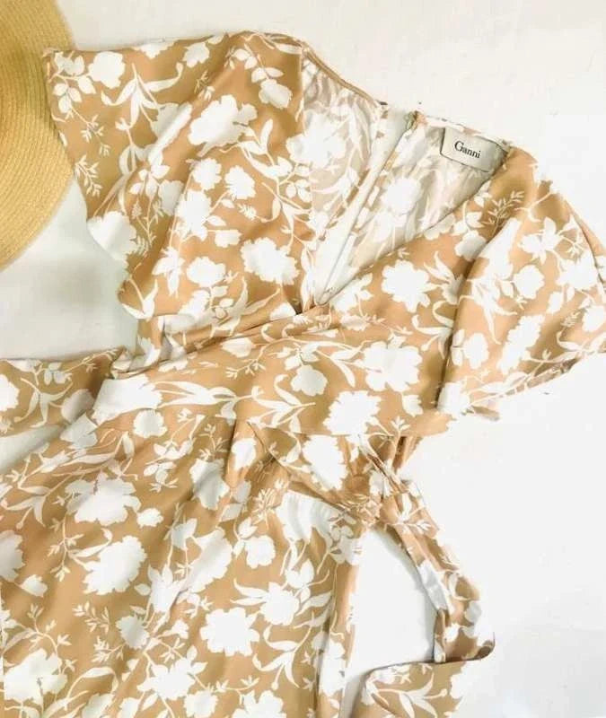 Ganni white viscose jumpsuit - view 8