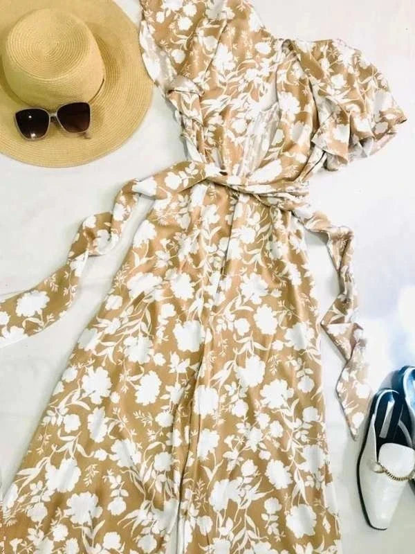 Ganni white viscose jumpsuit - view 6
