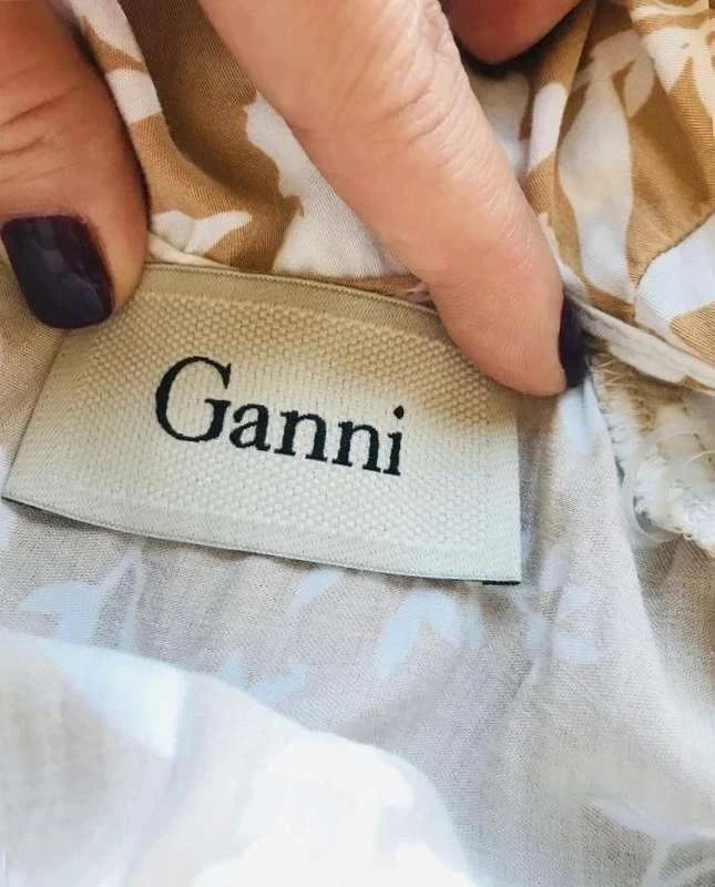 Ganni white viscose jumpsuit - view 3