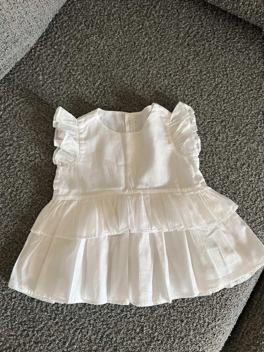 Il Gufo white cotton dress