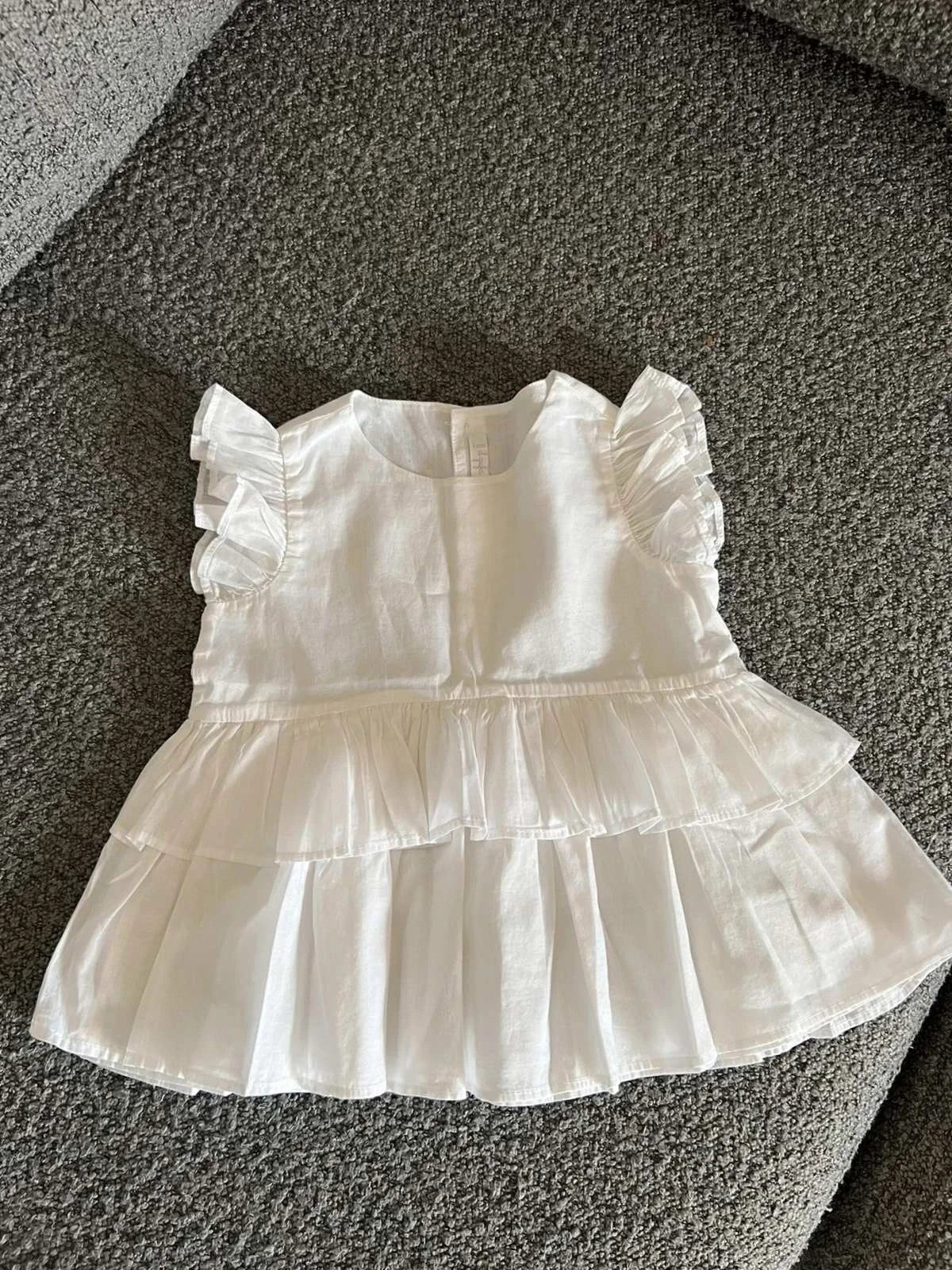 Il Gufo white cotton dress
