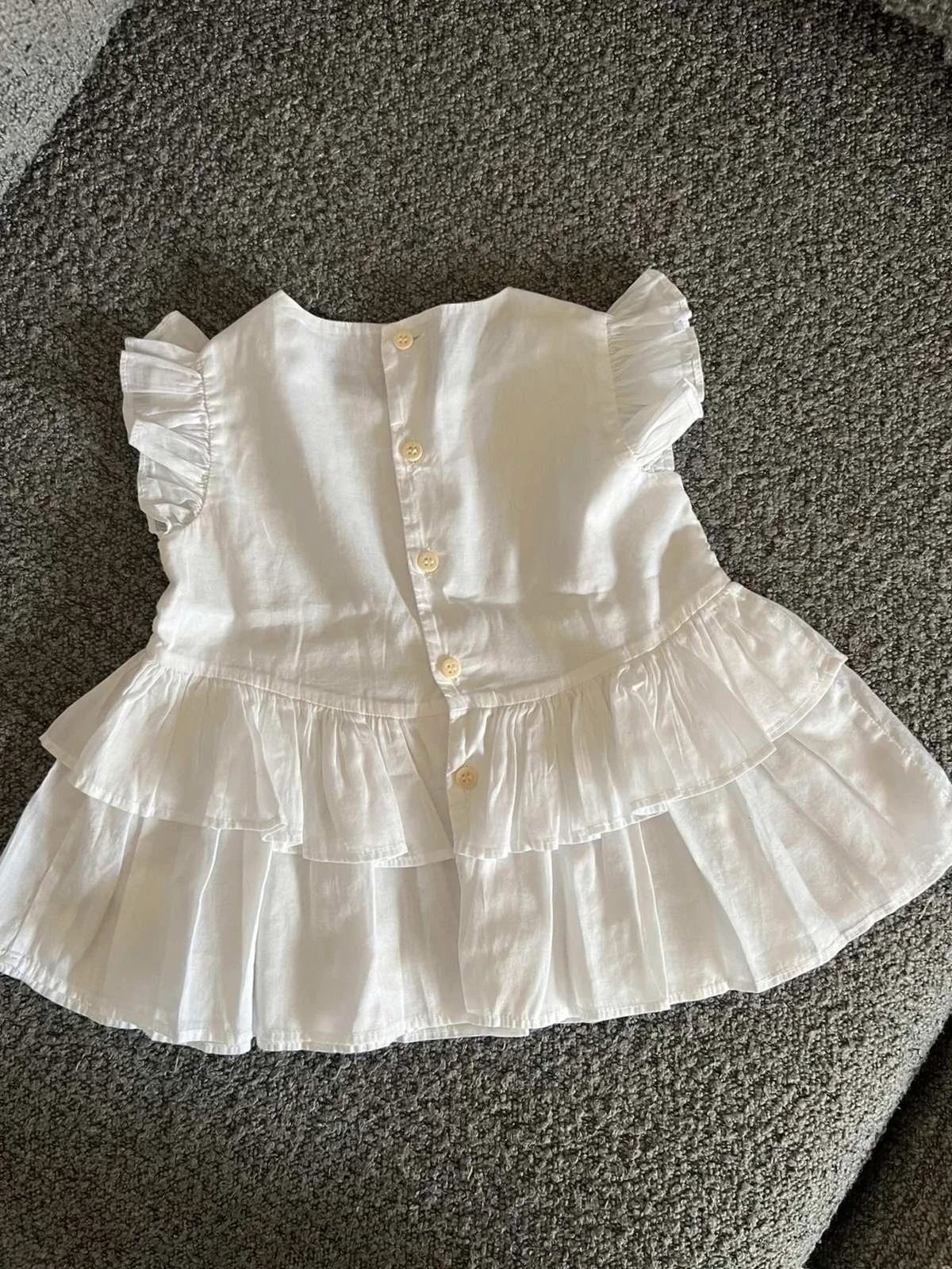 Il Gufo white cotton dress - view 4