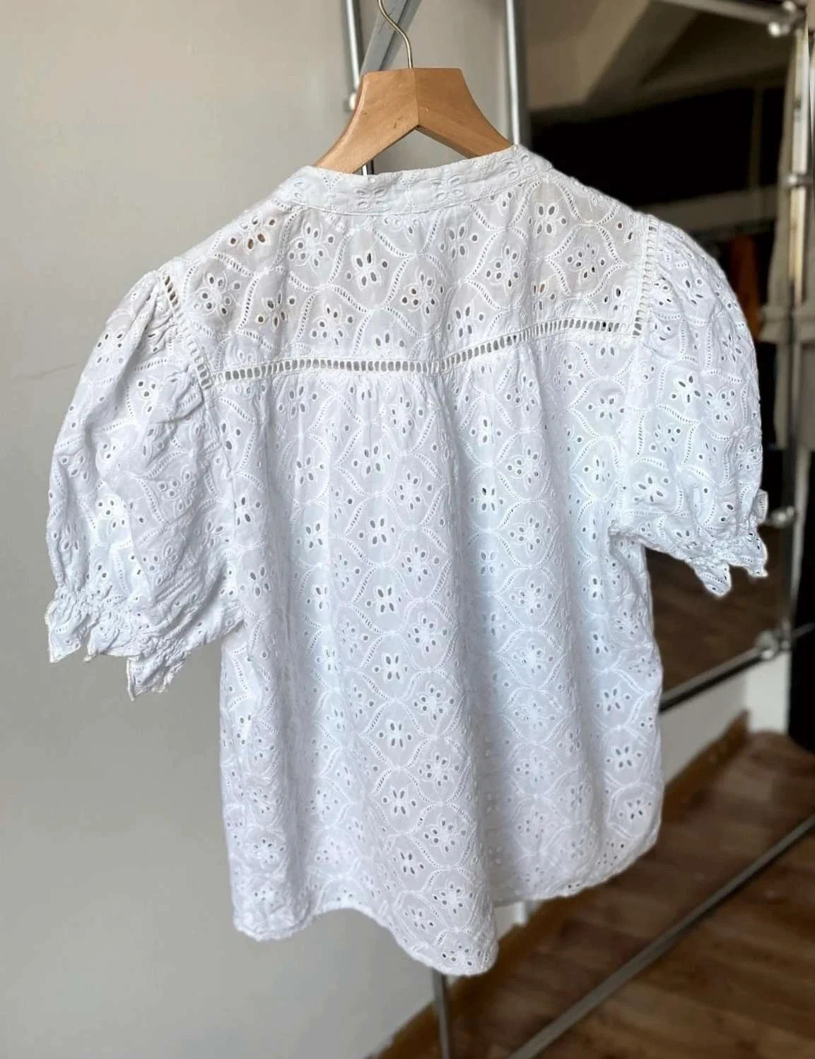 Ba&sh white short sleeve blouse - view 4
