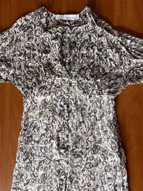 IRO multicolour viscose midi dress - view 7