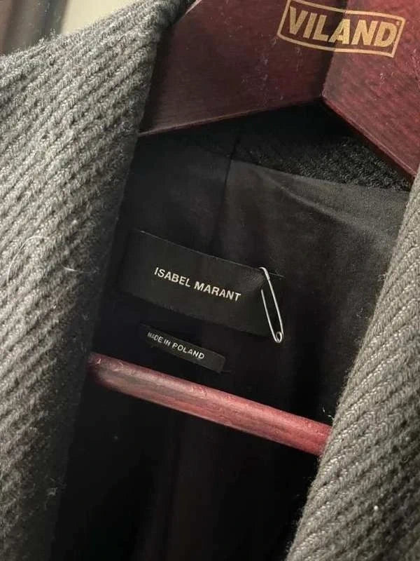 Isabel Marant black wool linen blazer - view 2