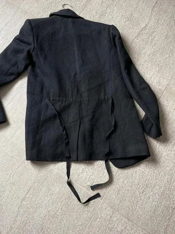 Isabel Marant black wool linen blazer - view 6