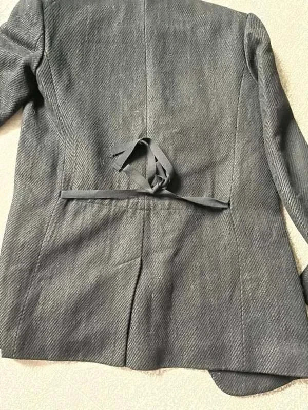 Isabel Marant black wool linen blazer - view 7