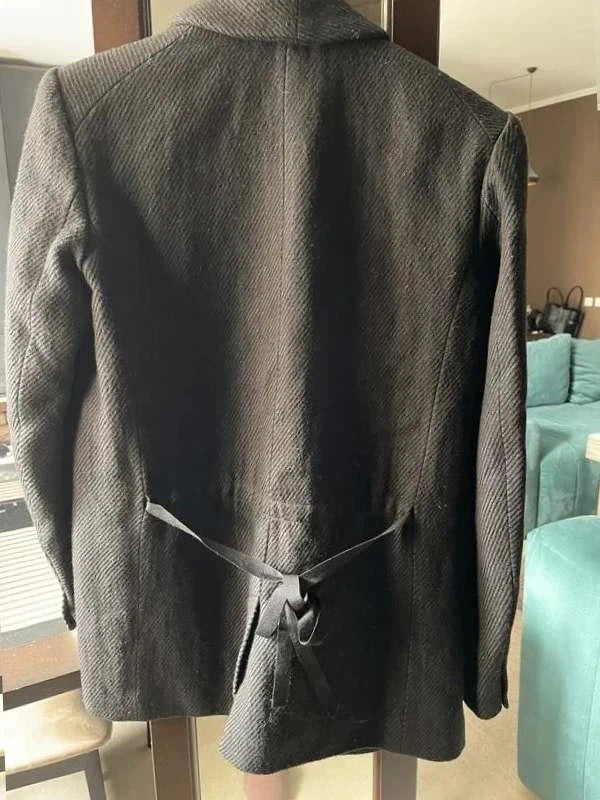 Isabel Marant black wool linen blazer - view 5