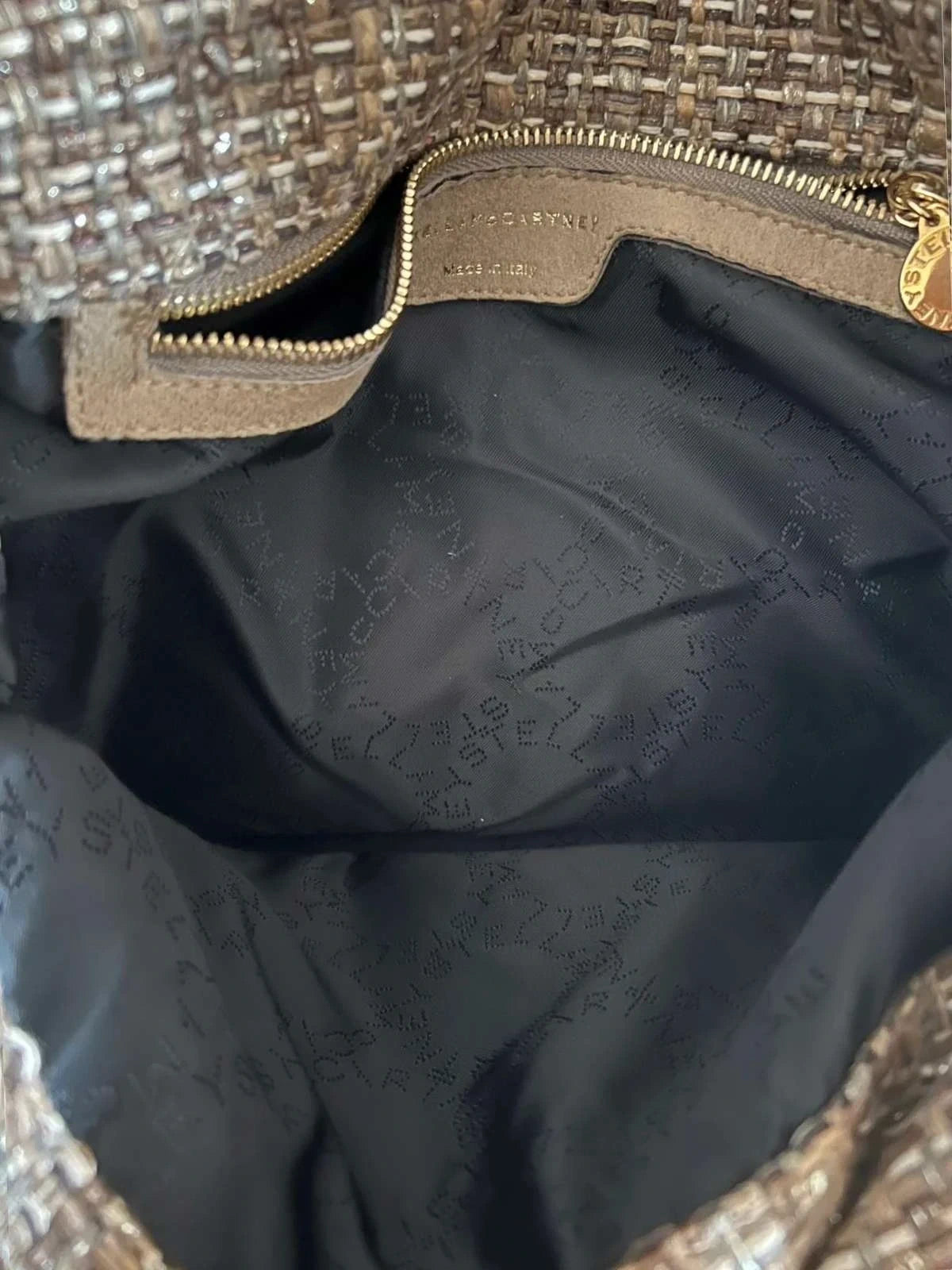 Stella McCartney Falabella gold tweed bag - view 11