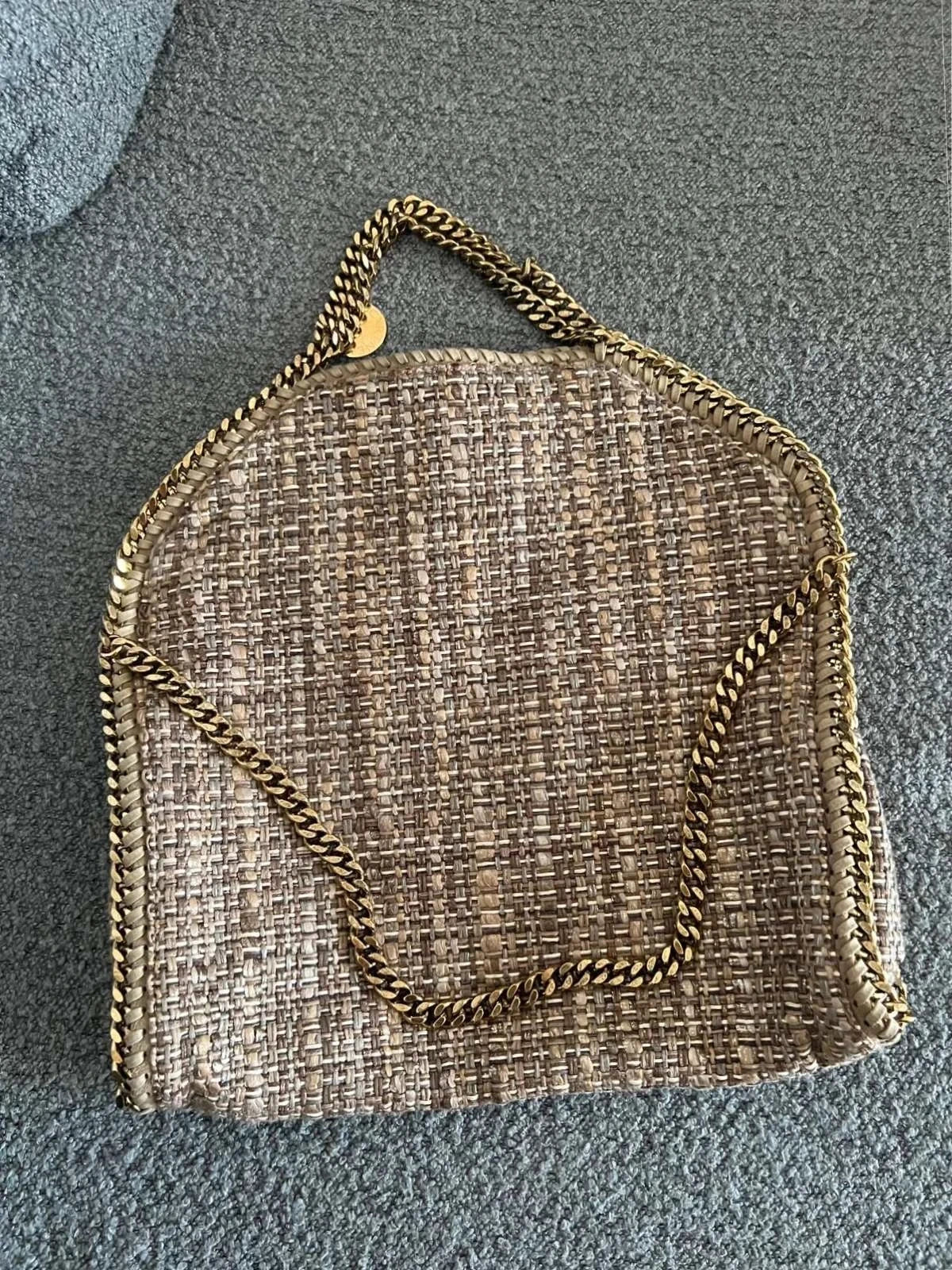 Stella McCartney Falabella gold tweed bag - view 5