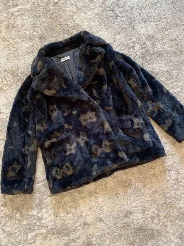 Zadig & Voltaire Miles Leo black faux fur jacket
