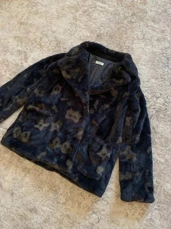 Zadig & Voltaire Miles Leo black faux fur jacket - view 2
