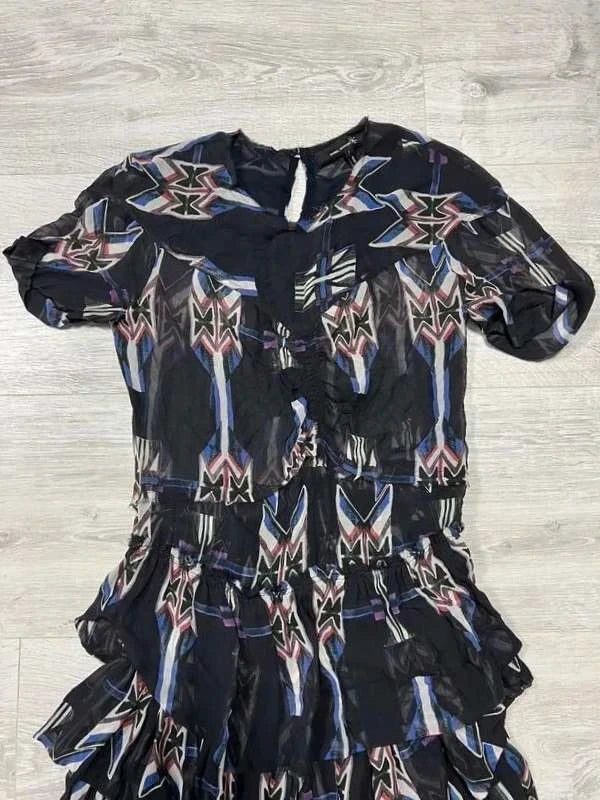 Isabel Marant black silk mini dress - view 3
