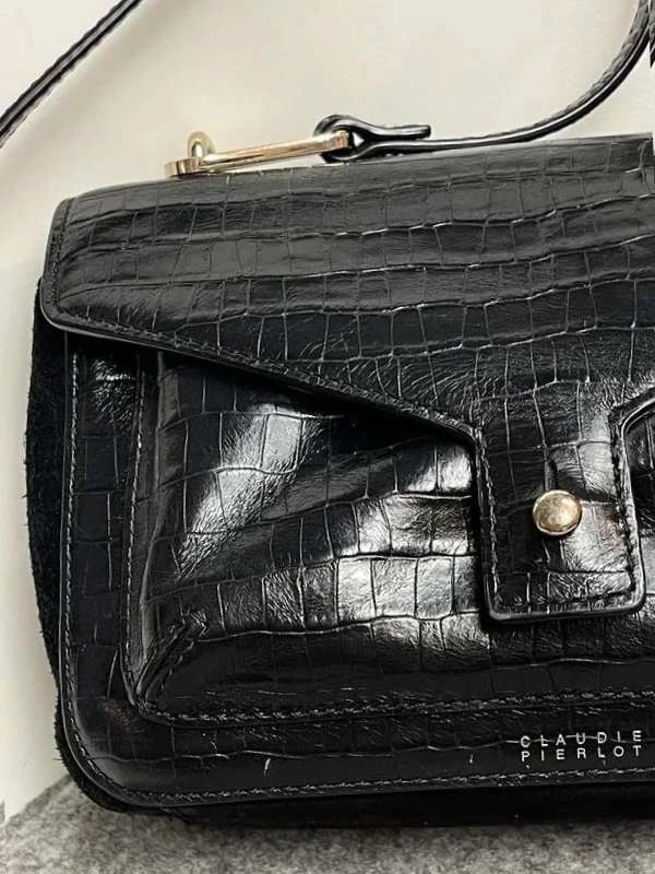 Claudie Pierlot black leather crossbody bag - view 3