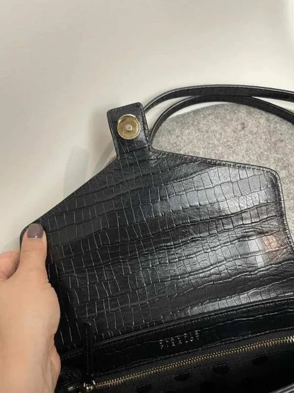 Claudie Pierlot black leather crossbody bag - view 5