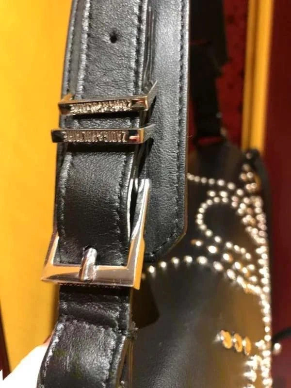 Zadig & Voltaire black studded leather bag - view 6