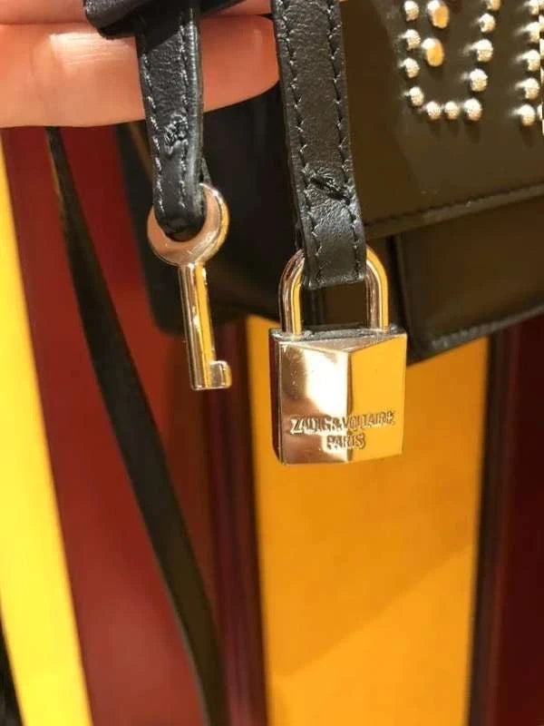 Zadig & Voltaire black studded leather bag - view 5