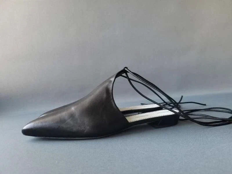 Proenza Schouler black leather mules - view 2