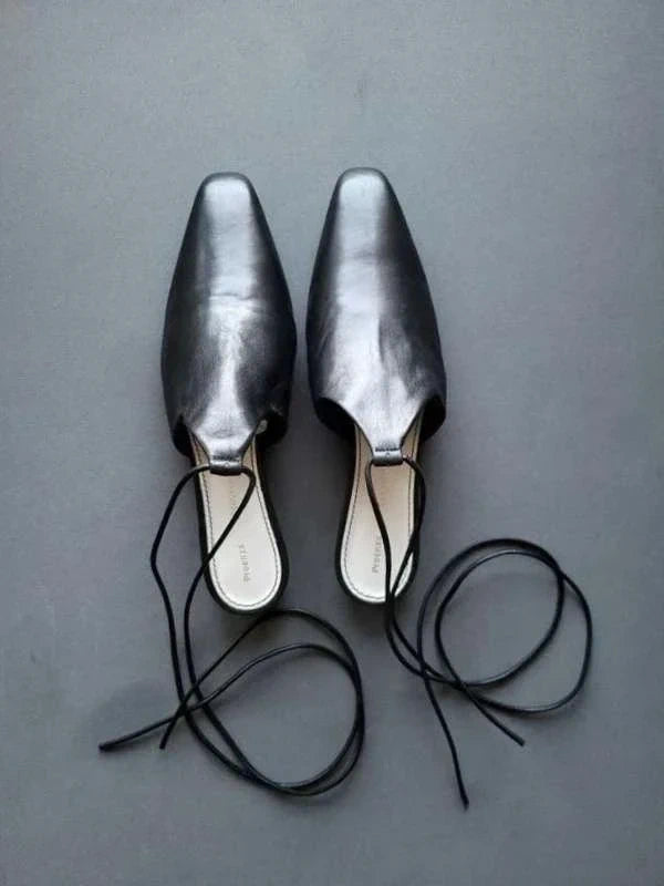 Proenza Schouler black leather mules - view 3