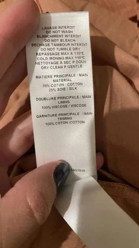 See by Chloé coral silk cotton midi dress - view 4
