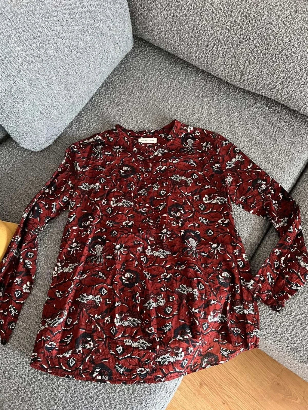 Isabel Marant burgundy cotton shirt