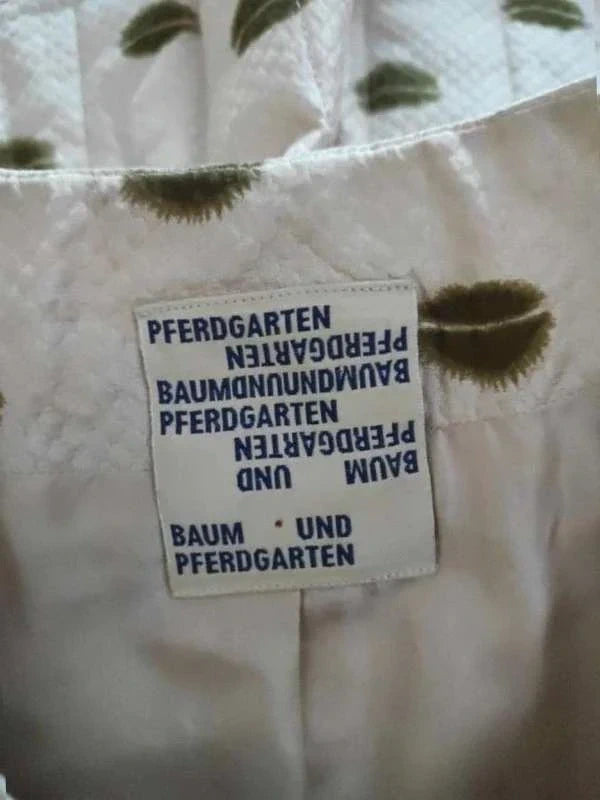 Baum und Pferdgarten beige silk bomber jacket with lip print - view 5