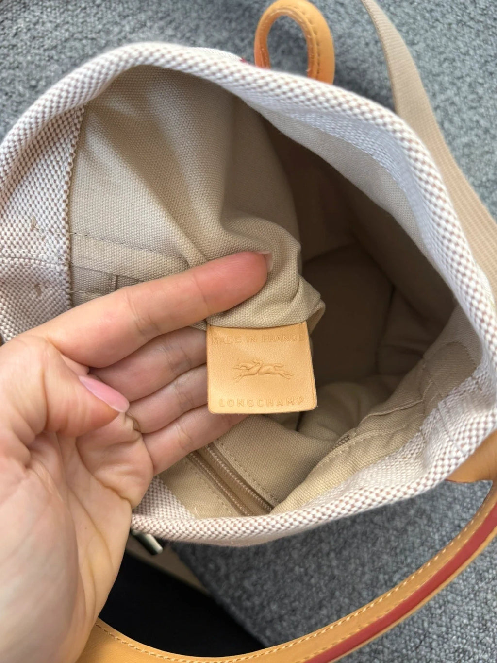 Longchamp Roseau beige embroidered bag - view 13
