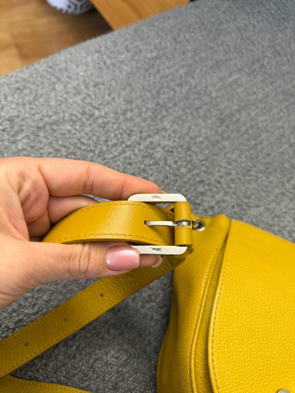 Longchamp Le Foulonné mustard leather crossbody bag - view 5